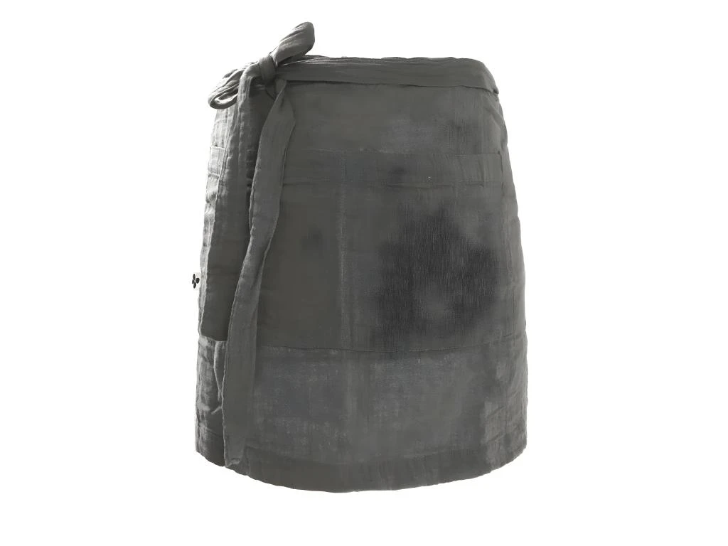 OUREA - Demi-Tablier Avec Double Poche Gaze De Coton Granit 1 OUREA - Demi-Tablier Avec Double Poche Gaze De Coton Granit