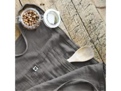 OUREA - Demi-Tablier Avec Double Poche Gaze De Coton Granit 9 OUREA - Demi-Tablier Avec Double Poche Gaze De Coton Granit -Herman Miller Magasin linge de table 15912867