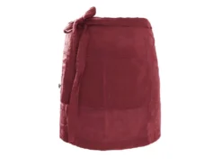 OUREA - Demi-Tablier Avec Double Poche Gaze De Coton Lie De Vin