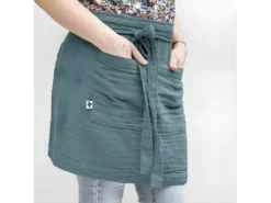 OUREA - Demi-Tablier Avec Double Poche Gaze De Coton Canard -Herman Miller Magasin linge de table 15912925