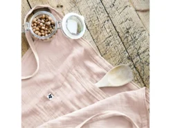 OUREA - Demi-Tablier Avec Double Poche Gaze De Coton Guimauve -Herman Miller Magasin linge de table 15912957