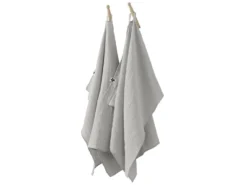 Lot De 2 Essuie-mains Gaze De Coton 50 X 70 Cm Nuage
