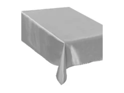 Nappe Satin Argent 140 X 240 Cm