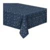 Nappe Bleu Foncé Imprimé Galaxy Argenté 140 X 240 Cm