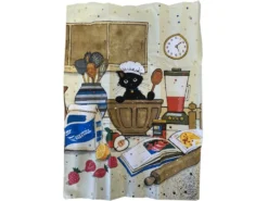 Set De 2 Torchons Chat Pâtissier Kiub