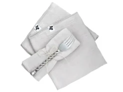 3 Serviettes De Table En Gaze De Coton Nuage