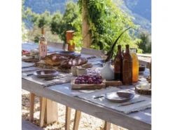 Lot De 2 Sets De Table à Franges 33x46 Cm PAPEETE Blanc Naturel -Herman Miller Magasin linge de table 22250709