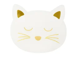 Lot De 2 Sets De Table Enfant CHAT Blanc White