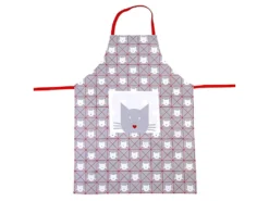 Tablier Adulte Chat Modèle Gris