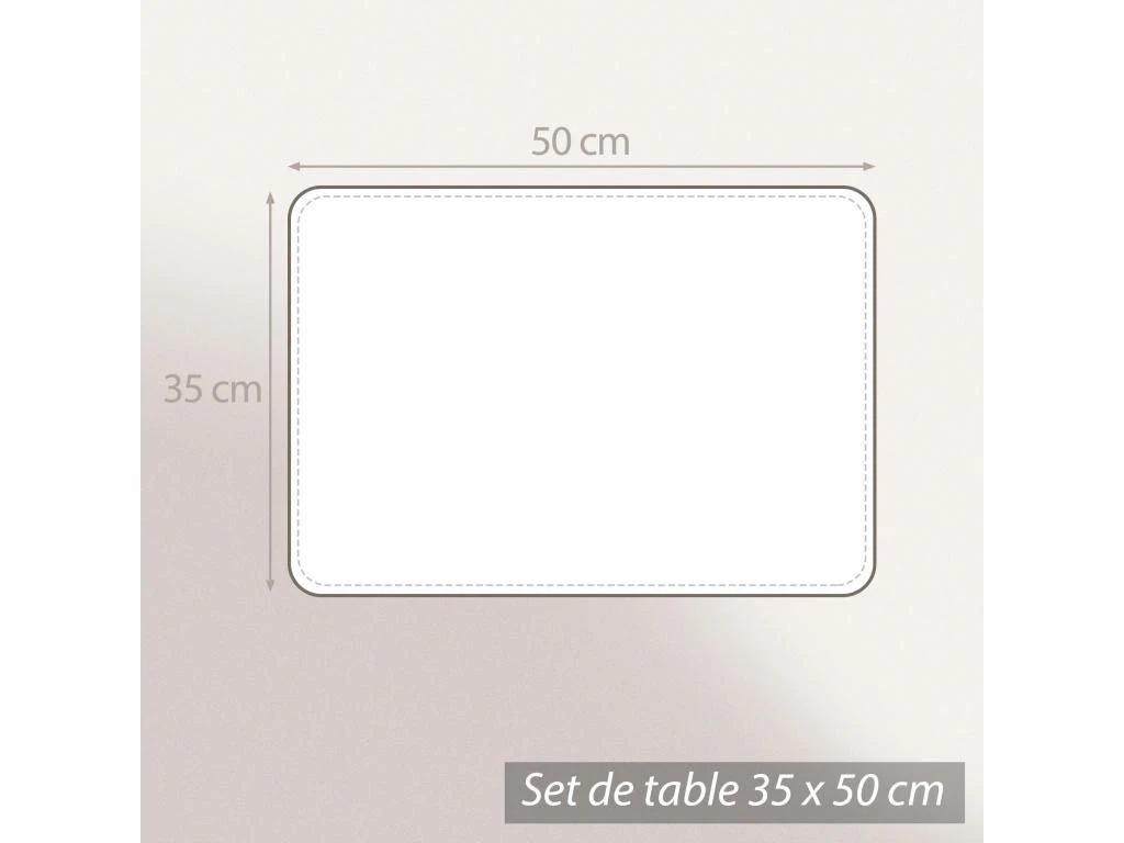 Lot De 2 Sets De Table Matelassés 35x50 Cm Coton LINE Bleu 8 Lot De 2 Sets De Table Matelassés 35x50 Cm Coton LINE Bleu – Image 8