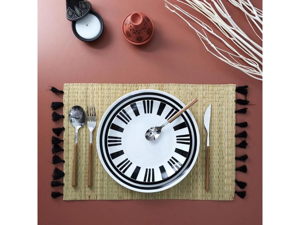 Lot De 2 Sets De Table 30x45 Cm CHICA Beige 1 Lot De 2 Sets De Table 30x45 Cm CHICA Beige