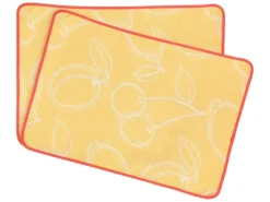 Lot De 2 Sets De Table Matelassés 35x50 Cm Coton LINE Orange