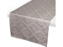 Chemin De Table 45x150 Cm Jacquard 100% Polyester BRUNCH Taupe