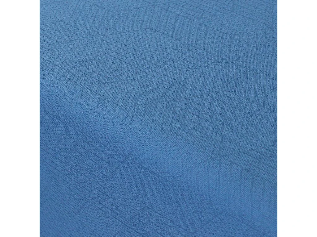 Chemin De Table 45x150 Cm Jacquard Coton CUBE Bleu Cobalt 3 Chemin De Table 45x150 Cm Jacquard Coton CUBE Bleu Cobalt – Image 3