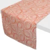 Chemin De Table 45x150 Cm Jacquard Coton SPIRALE Orange Papaye