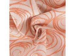 Chemin De Table 45x150 Cm Jacquard Coton SPIRALE Orange Papaye -Herman Miller Magasin linge de table 8947447