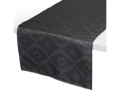 Chemin De Table 45x150 Cm Jacquard 100% Polyester BRUNCH Anthracite