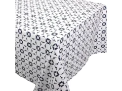 Nappe Rectangle 160x300 Cm Coton Enduction Acrylique BELEM Blanc