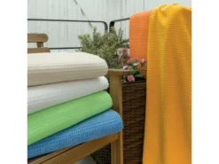 Nappe 160x220 Cm Nid D'abeille 390 G/m2 SUMMER Bleu -Herman Miller Magasin linge de table 8948949