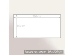 Nappe Rectangle 150x300 Cm Jacquard Coton + Enduction Acrylique CHARLESTON Rouge Corail -Herman Miller Magasin linge de table 8951031