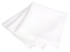 Lot De 3 Serviettes De Table 45x45 Cm Jacquard 100% Polyester LOUNGE Blanc