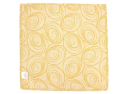 Lot De 3 Serviettes De Table 45x45 Cm Jacquard Coton SPIRALE Jaune Citron -Herman Miller Magasin linge de table 8954217