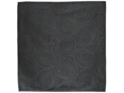 Lot De 3 Serviettes De Table 45x45 Cm Jacquard Coton SPIRALE Anthracite -Herman Miller Magasin linge de table 8954243