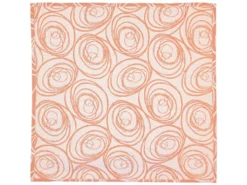 Lot De 3 Serviettes De Table 45x45 Cm Jacquard Coton SPIRALE Orange Papaye -Herman Miller Magasin linge de table 8954329