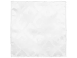 Lot De 3 Serviettes De Table 45x45 Cm Jacquard 100% Polyester BRUNCH Blanc -Herman Miller Magasin linge de table 8954415