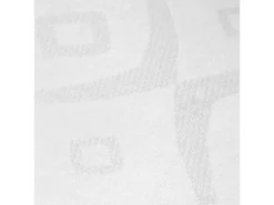 Lot De 3 Serviettes De Table 45x45 Cm Jacquard 100% Polyester BRUNCH Blanc -Herman Miller Magasin linge de table 8954417