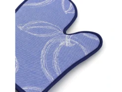 Gant De Cuisine 20x30 Cm Matelassé Coton LINE Bleu -Herman Miller Magasin linge de table 8954841