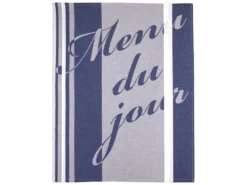 Torchon De Cuisine Jacquard 60x77cm Marianne Bleu