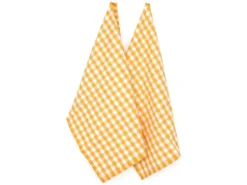 Lot De 2 Torchons De Cuisine Toile 50x70 Cm SQUARES VICHY Jaune -Herman Miller Magasin linge de table 8956941