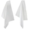 Lot De 2 Torchons De Cuisine 50x50 Cm Nid D'abeille PURE KITCHEN WAFFLE Blanc