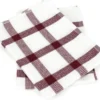 Lot De 2 Torchons De Cuisine 50x70 Cm CHECKS Rouge