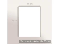 Lot De 2 Torchons De Cuisine 50x70 Cm CHECKS Rouge -Herman Miller Magasin linge de table 8957455