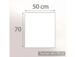 Lot De 2 Torchons De Cuisine 50x70 Cm Toile PURE KITCHEN TEA TOWEL Pistache -Herman Miller Magasin linge de table 8957853