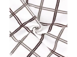 Lot De 2 Torchons De Cuisine éponge 50x50 Cm SQUARES Marron -Herman Miller Magasin linge de table 8958317