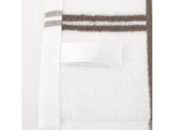 Lot De 2 Torchons De Cuisine éponge 50x50 Cm SQUARES Marron -Herman Miller Magasin linge de table 8958319