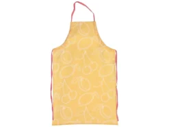 Tablier De Cuisine 60x90 Cm Toile Coton LINE Orange