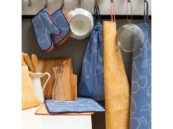 Tablier De Cuisine 60x90 Cm Toile Coton LINE Orange -Herman Miller Magasin linge de table 8960141