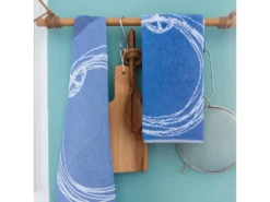 Tablier De Cuisine 60x90 Cm Coton LINE Bleu -Herman Miller Magasin linge de table 8960161