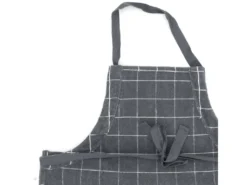 Tablier De Cuisine 60x90 Cm Coton NEW SQUARES Gris -Herman Miller Magasin linge de table 8960305