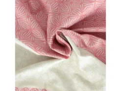 Nappe Rectangle 150x350 Cm Jacquard Coton + Enduction Acrylique CHARLESTON Rouge Corail -Herman Miller Magasin linge de table 8960461