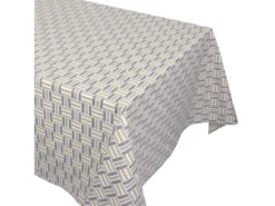 Nappe Rectangle 160x350 Cm GRAPHIC Beige Coton + Enduction Acrylique