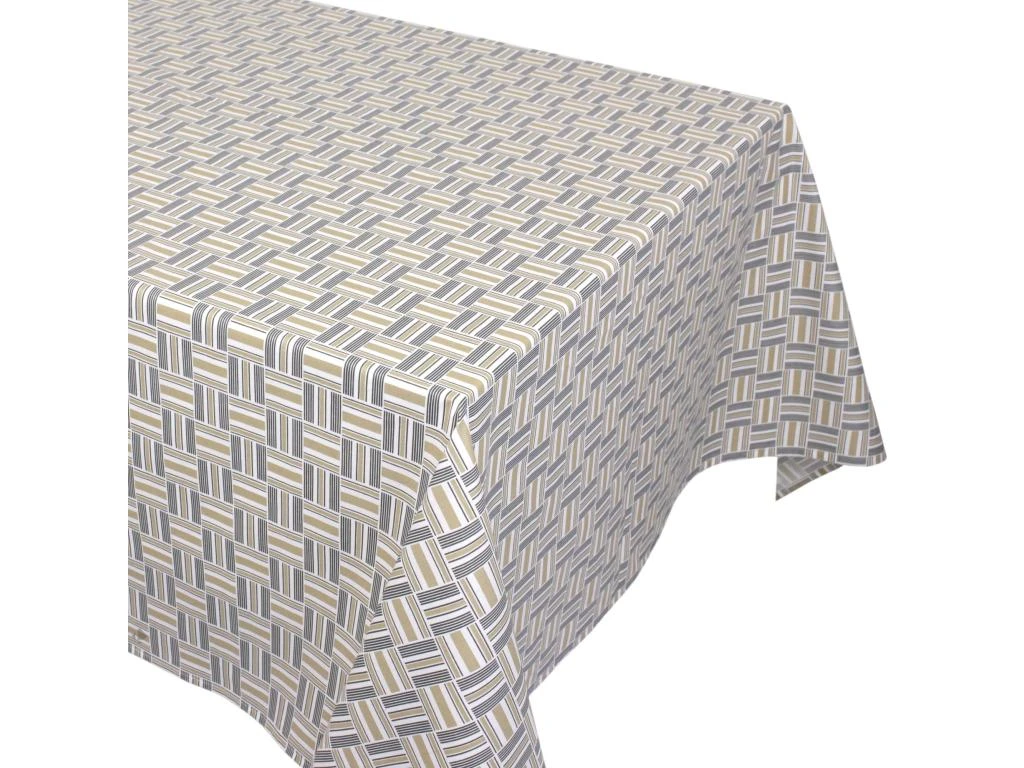 Nappe Rectangle 160x350 Cm GRAPHIC Beige Coton + Enduction Acrylique 1 Nappe Rectangle 160x350 Cm GRAPHIC Beige Coton + Enduction Acrylique