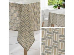 Nappe Rectangle 160x350 Cm GRAPHIC Beige Coton + Enduction Acrylique 11 Nappe Rectangle 160x350 Cm GRAPHIC Beige Coton + Enduction Acrylique -Herman Miller Magasin linge de table 8961733