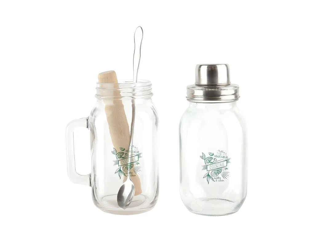 Coffret Cocktail Mason Jar Ustensiles Et Recettes 1 Coffret Cocktail Mason Jar Ustensiles Et Recettes