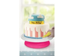 Plateau Tournant "Gâteaux" 27cm Rose & Blanc -Herman Miller Magasin materiel et ustensile de cuisine 19084243