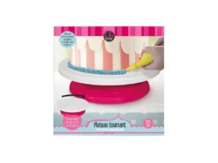 Plateau Tournant "Gâteaux" 27cm Rose & Blanc -Herman Miller Magasin materiel et ustensile de cuisine 19084245